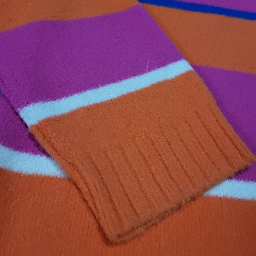 Free People Peaches Stripe Orange Pink Tunic Sweater XS (Has A Spot) - Picture 5 of 16
